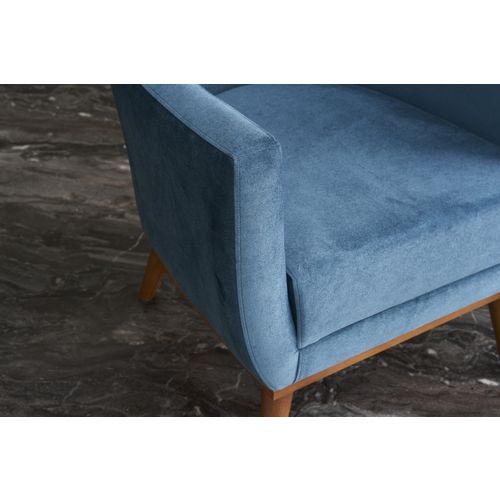 Atelier Del Sofa Fotelja, Plava, Gonca - Blue slika 3