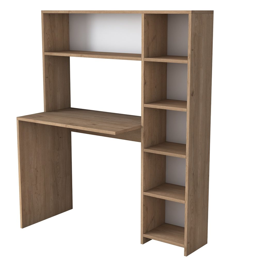 HA104 - 2025 Oak Study Desk - radni sto i polica slika 9