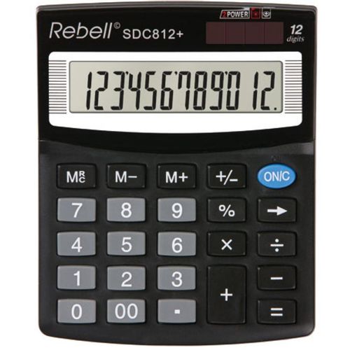 Kalkulator komercijalni Rebell SDC412 black slika 1