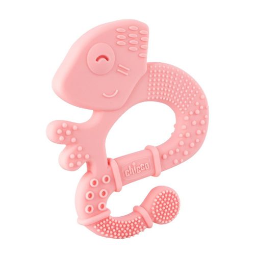 CHICCO grizalo silikon kameleon 2m+ pink 2811010 slika 2