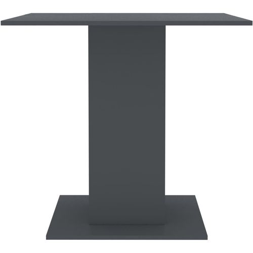 Blagovaonski stol sivi 80 x 80 x 75 cm od iverice slika 22