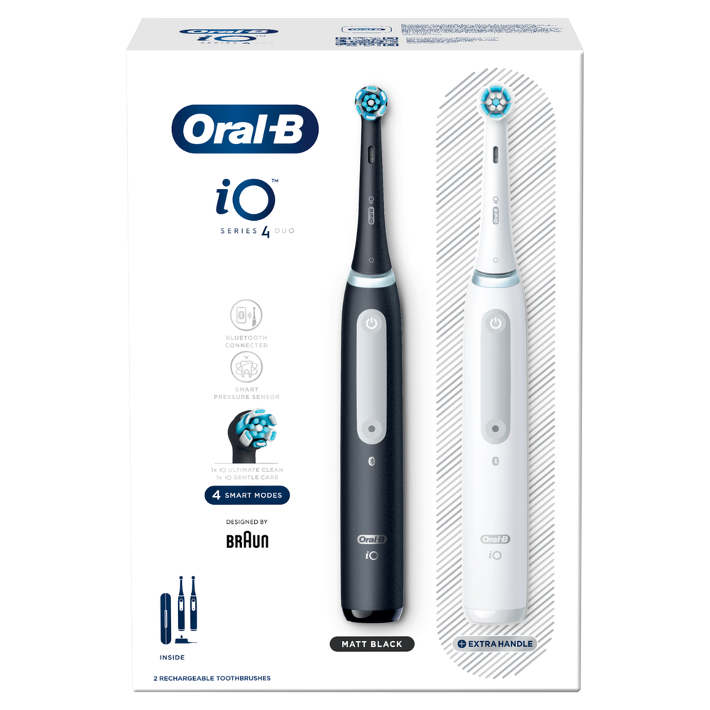 Oral-B Električna četkica iO Series 4 Duo Pack (Black + White) slika 2