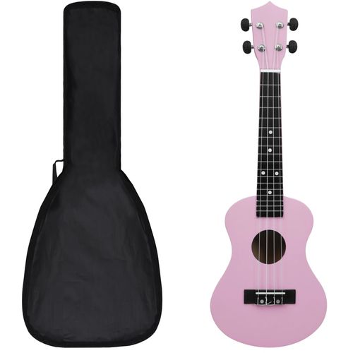 Set dječjeg ukulelea Soprano s torbom ružičasti 23 " slika 19