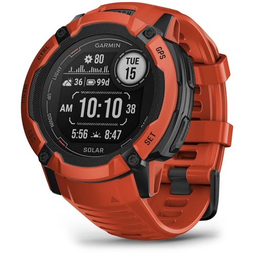 Garmin Instinct 2X Solar, plameno crveni slika 1