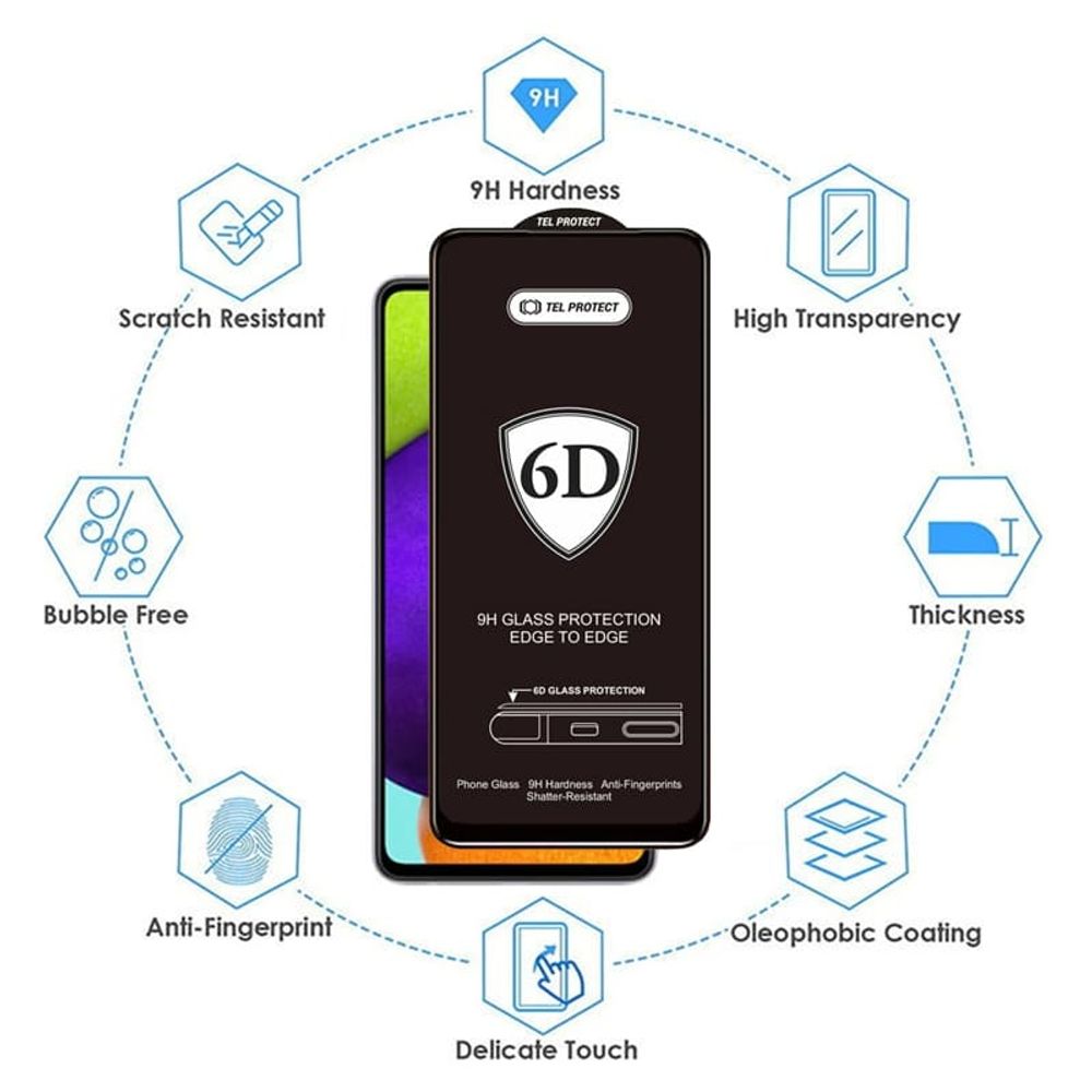 Tel Protect Full Glue 6D kaljeno staklo za SAMSUNG GALAXY A27 5G slika 3