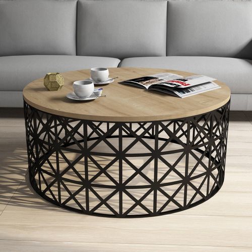 Selin Metal Ferforje - Oak Oak
Black Coffee Table slika 1