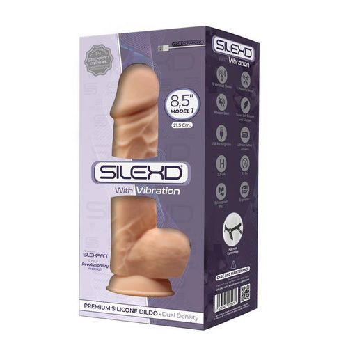 Silexd model 1 vibrirajući dildo 8,5" 21,5cm natural slika 5