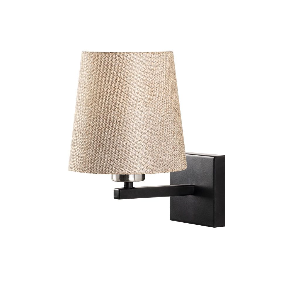 Zidna Lampa Profil - 4662 Crni Nikl sa Krem Sjenilom slika 3