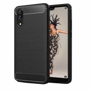 CARBON maska za HUAWEI P20 PRO crna