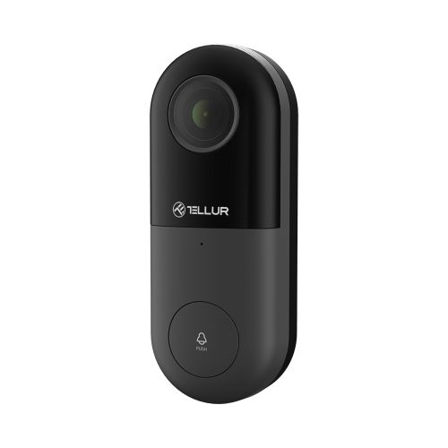 Tellur Smart WiFi video doorbell, 1080p, PIR, WIRED, crna slika 12