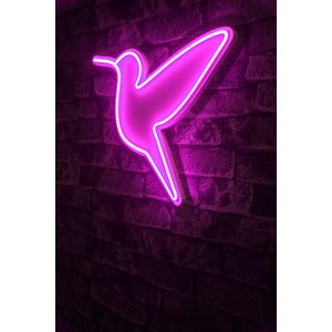 Wallity Ukrasna plastična LED rasvjeta, Little Bird - Pink