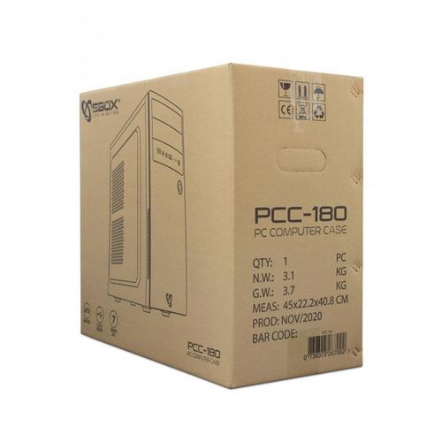 S BOX PCC 180, Kuciste ATX Mid Tower slika 3