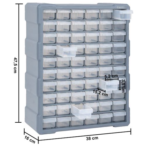 Organizator sa 60 ladica 38 x 16 x 47,5 cm slika 17