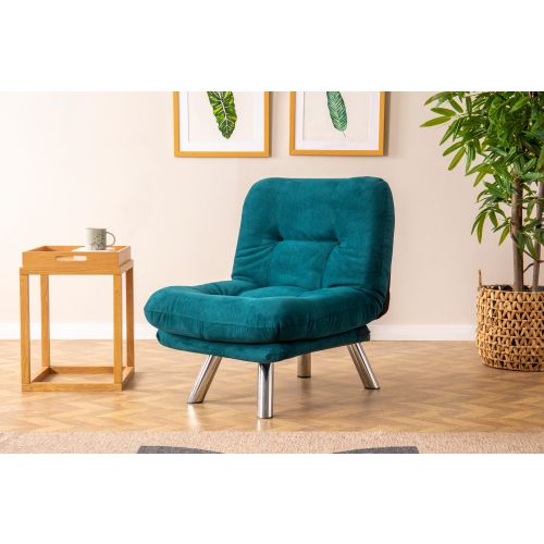 Atelier Del Sofa Fotelja na razvlačenje, Petrol Green, Misa Small Solo - Petrol Green slika 1