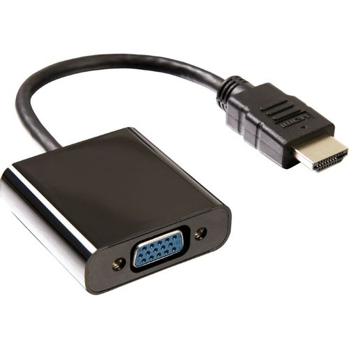 Adapter HDMI (M) - VGA D-sub (F) crni slika 1