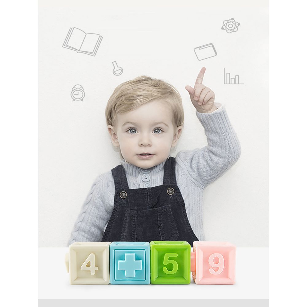 Woopie baby senzorne puzzle squeeze puzzle sound učenje brojanja 20 el. slika 8