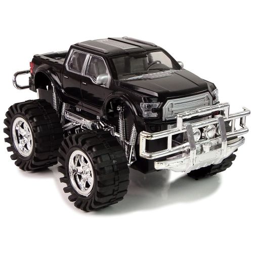 Igračka Monster Truck s prikolicom i BMW-om, 58 cm, crno-crveni slika 3