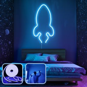 Rocket - Medium - Blue Blue Decorative Wall Led Lighting