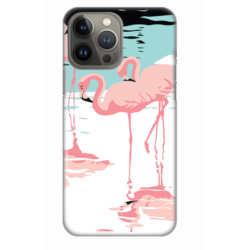 Torbica Silikonska Print za iPhone 13 Pro Max 6.7 Pink Flamingos slika 1