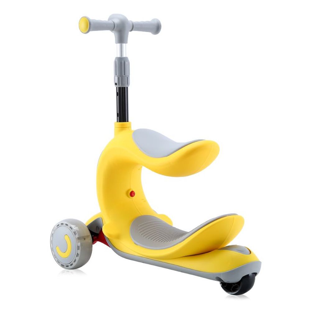Lorelli Romobil sa svjetlećim točkovima Trio 2U1, Yellow slika 4