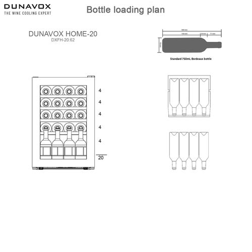 DXFH-20.62 DUNAVOX vinska vitrina slika 4