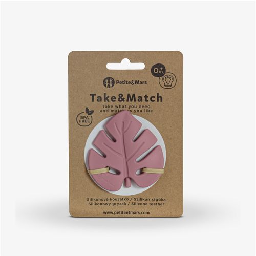 PETITE&amp;MARS Silikonska grickalica za zube Take&amp;Match, Dusty Rose slika 4