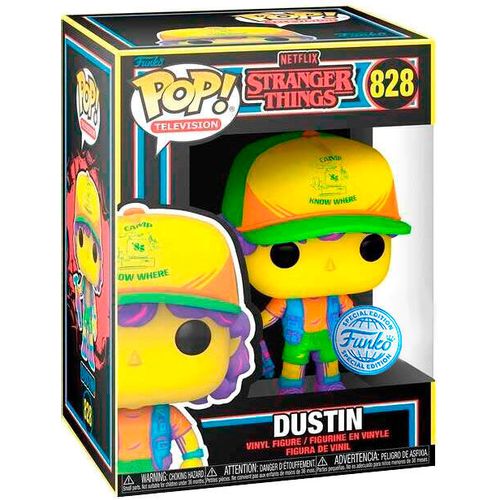 POP figure Stranger Things Dustin in Beef Black Light Exclusive slika 5