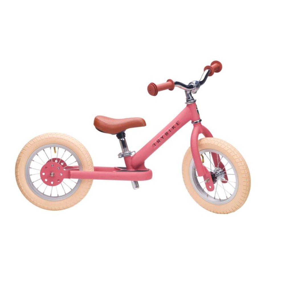 TRYBIKE Balans bicikl 2u1 Steel, Vintage Pink Matt slika 6