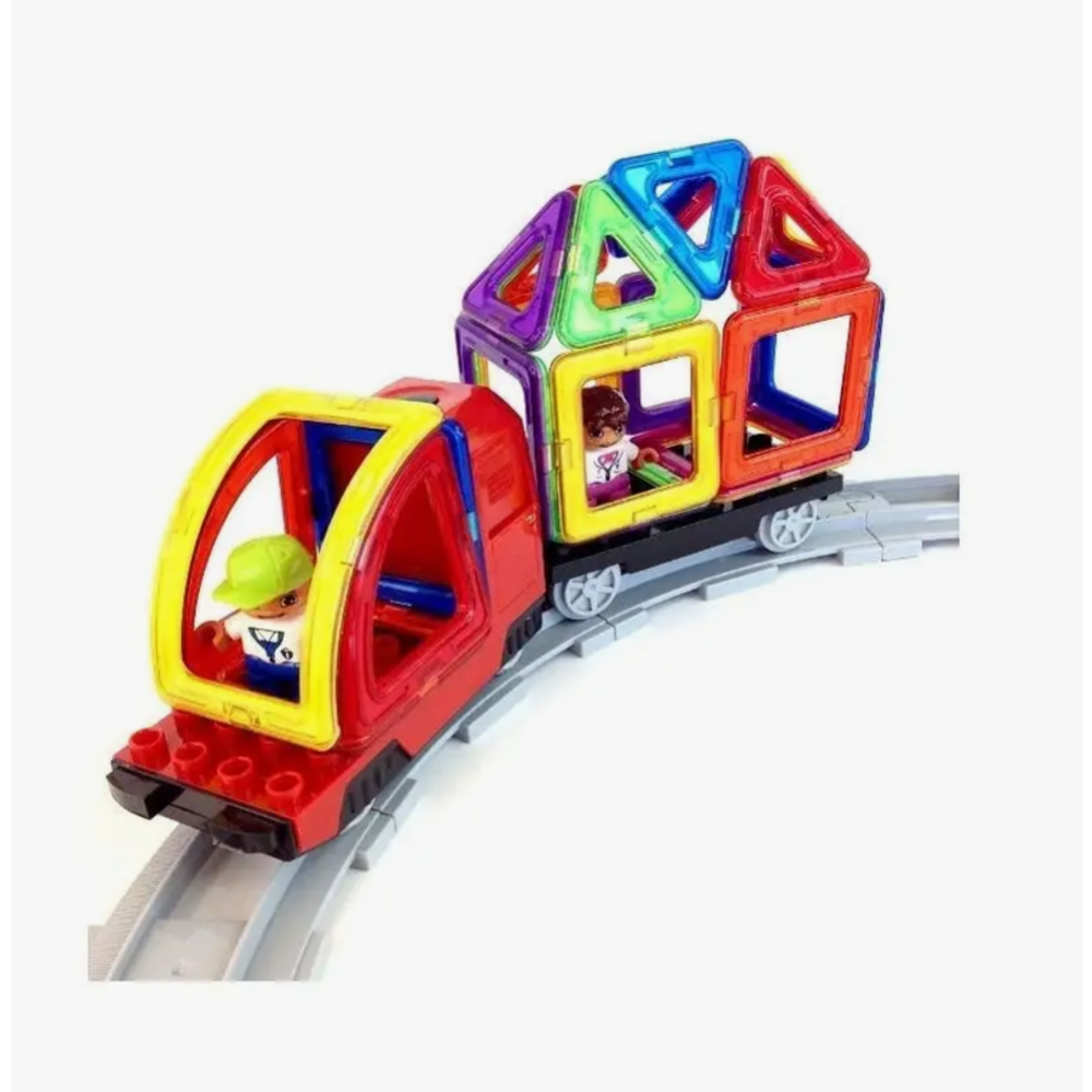 Magplayer Magnetne pločice za slaganje Train Magnetic Blocks 68kom slika 3