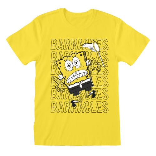 Unisex Majica Kratkih Rukava Spongebob Barnacles - Rumena M slika 1