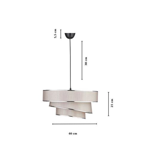 KS-2012 CreamGrey Chandelier slika 5