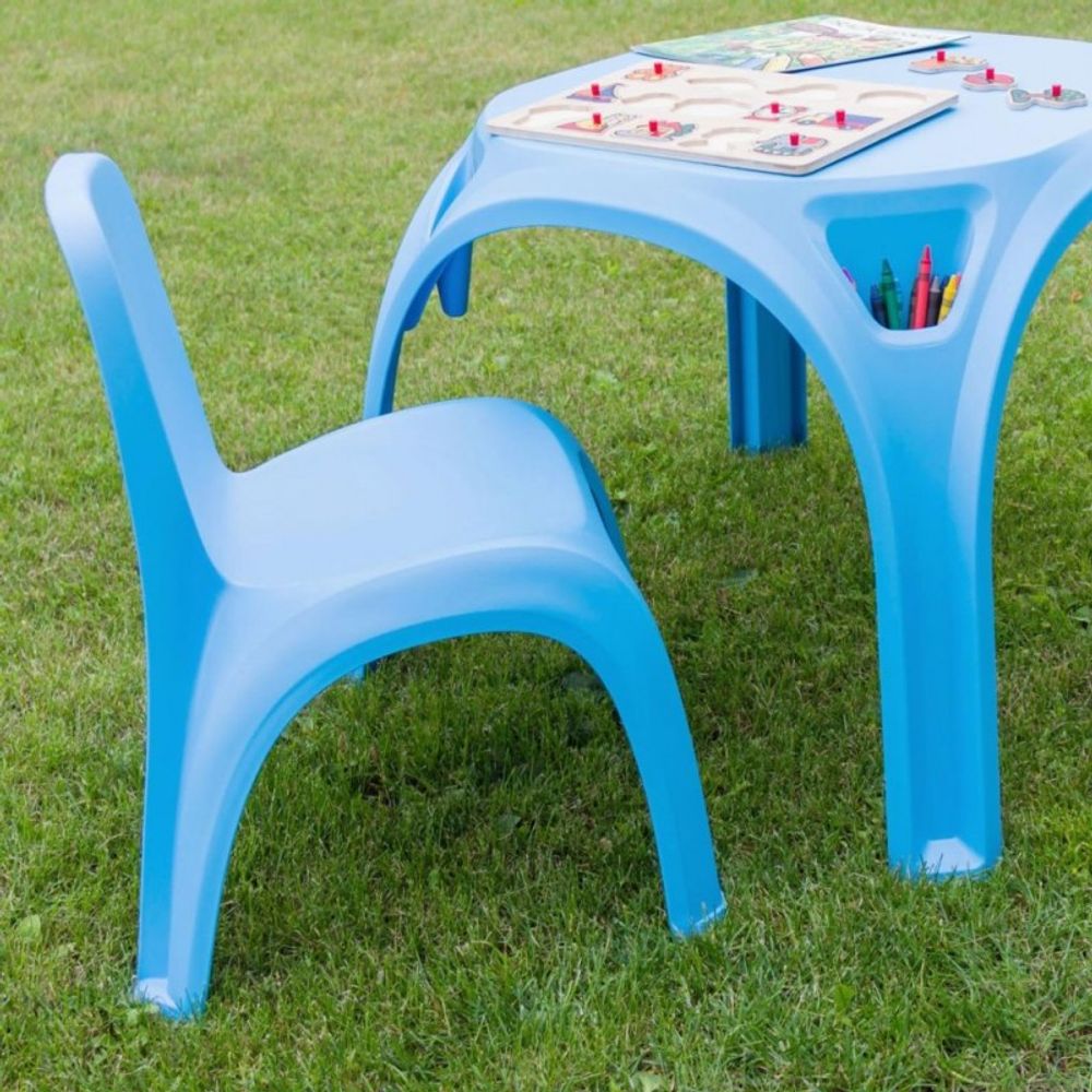 Keter stol za djecu 64 x 64 x 48 cm plavi slika 3