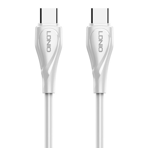 LDNIO CHARGING DATA CABLE (C-C) 65W 1M WHITE LC611C slika 1