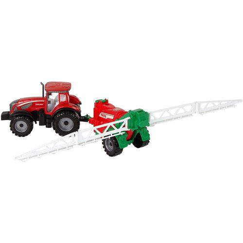 Crveni traktor s prskalicom slika 3