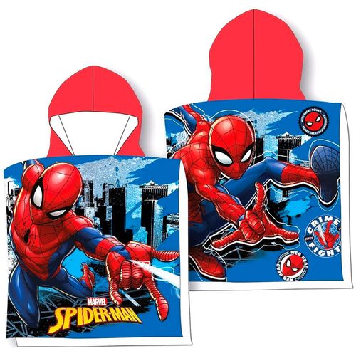 Marvel Spiderman cotton poncho towel slika 1