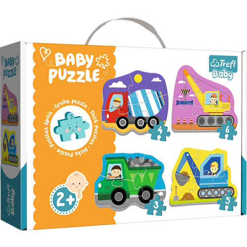 TREFL baby puzzle radna vozila (3,4,5,6) 36072 slika 3