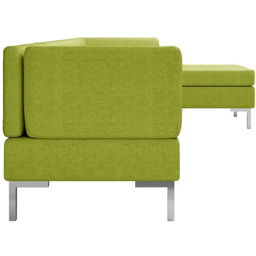 5-dijelni set sofa od tkanine zeleni slika 28