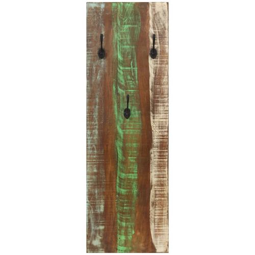 Zidne vješalice za kapute 2 kom 36x3x110 cm od obnovljenog drva slika 12