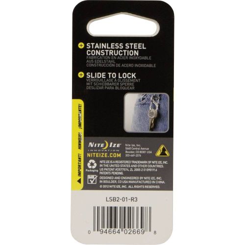 NITE Ize NI-LSB2-01-R3 karabiner  SideLock S-Biner 2  50 mm x 22 mm x 8 mm  1 St. slika 2