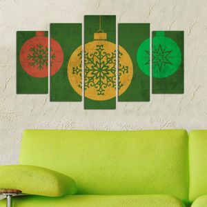 Wallity Ukrasna slika MDF -a (5 komada), 5PMDFNOEL-9