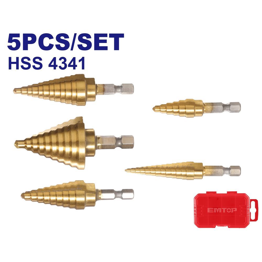 Set 5 Konusnih burgija ESDL2051 Emtop slika 1