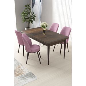 Nil - Baroque, Pink Baroque Set Stola i Stolica (5 Komada)