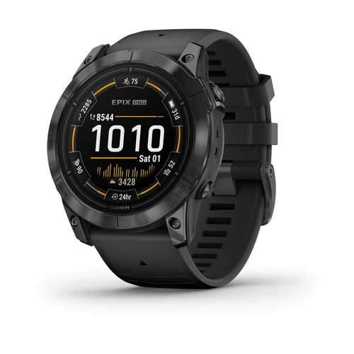 Garmin epix Pro (Gen 2), Standard Edition, 51 mm, tamnosivi s crnim remenom slika 1