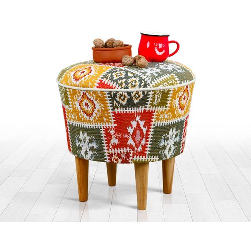 Rug - Multicolor Multicolor Pouffe slika 4