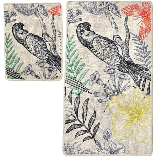 Parrot Multicolor Bathmat Set (2 Pieces) slika 4