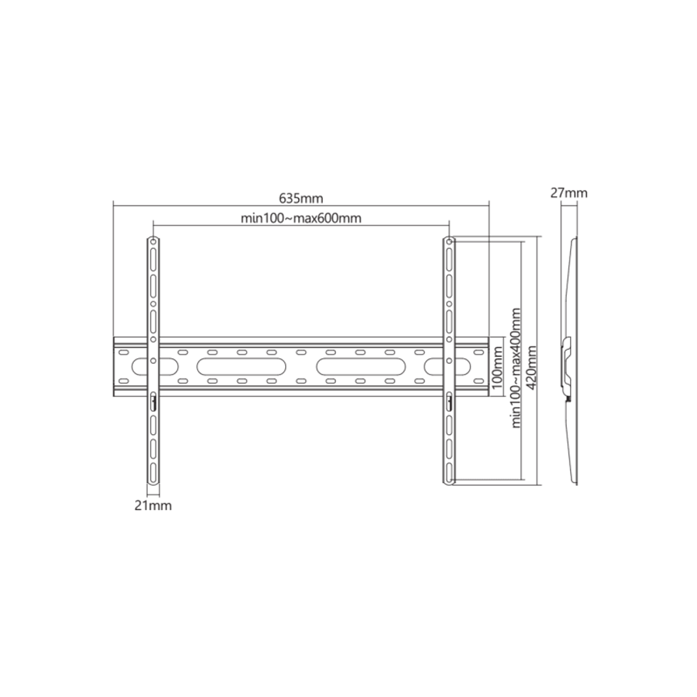 SBOX Stalak PLB-2546F-2 (37-80"/45kg/600x400) slika 4