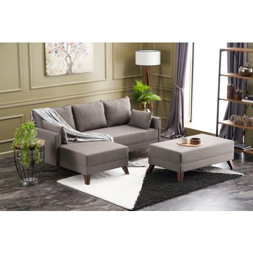 Bella Mini Corner Sofa Left - Brown Brown Corner Sofa-Bed slika 2