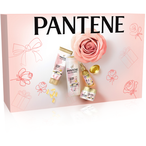 Pantene poklon set Rose gold (šampon + regenerator + maska + ulje)  slika 1