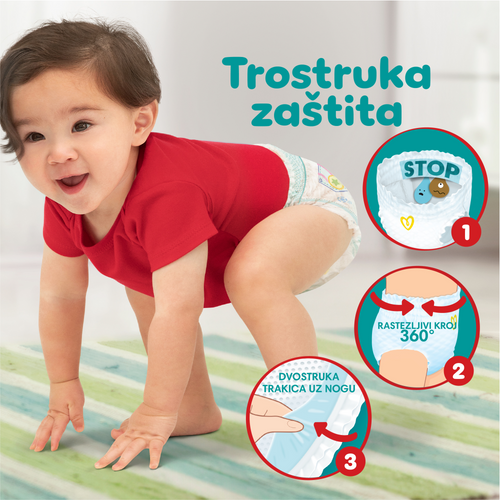 Pampers Pants Pelene-gaćice, Mjesečno pakiranje slika 8