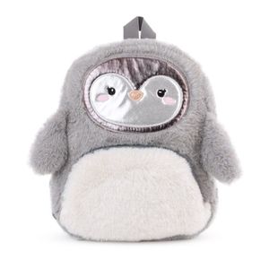 AMEK Plišani ruksak Pingvin Grey 30cm